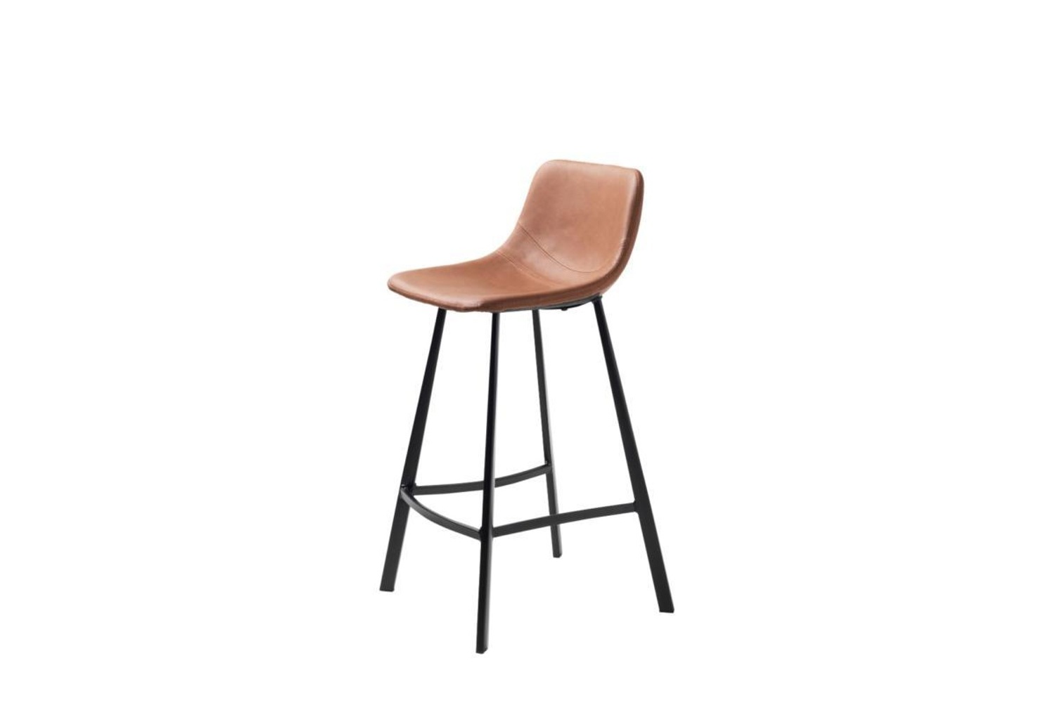 Furniria Designová barová židle Claudia světlehnědá