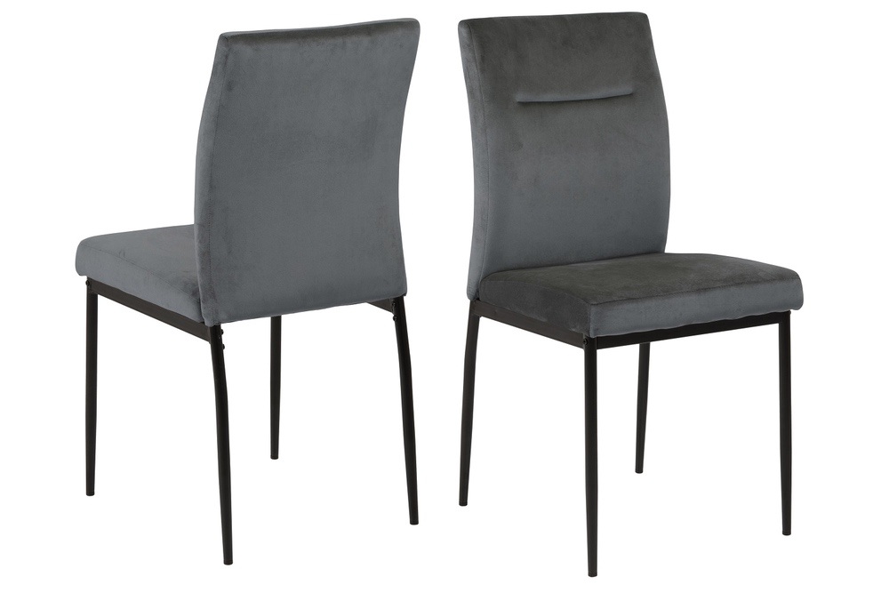 Dkton Designová jídelní židle Damilola tmavě šedá