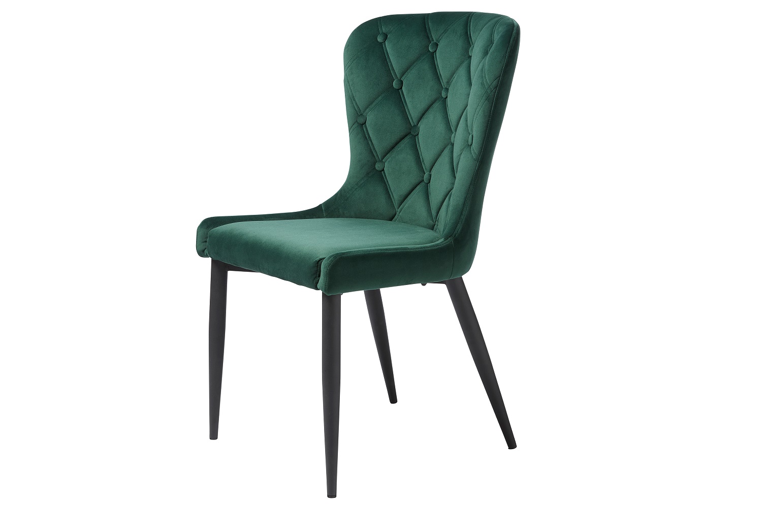 Furniria Designová jídelní židle Heller zelený samet
