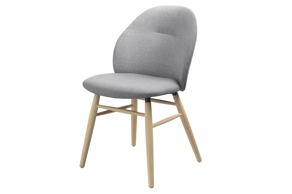 Furniria Designová jídelní židle Kalyani světle šedá