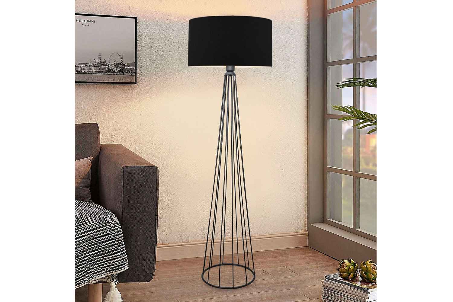 Sofahouse 28692 Designová stojanová lampa Fellini II 155 cm černá