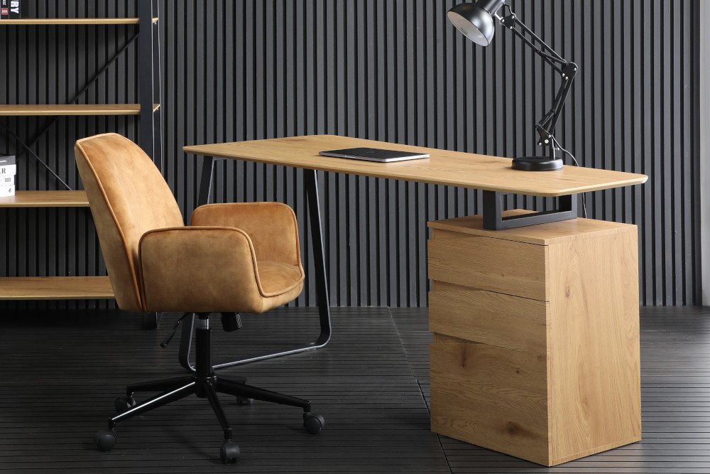 LuxD 27059 Designový psací stůl Kiana 160 cm vzor dub - II. třída