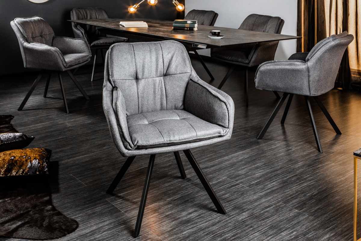 LuxD Designová židle Joe, šedá
