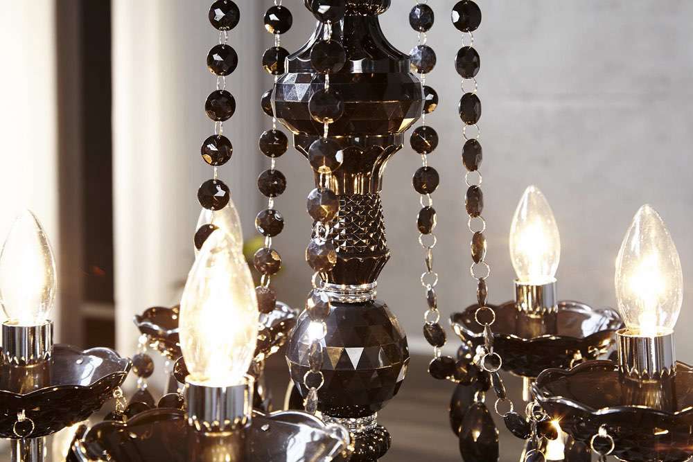 Luxusní lustr Barisimo XL Černý 
