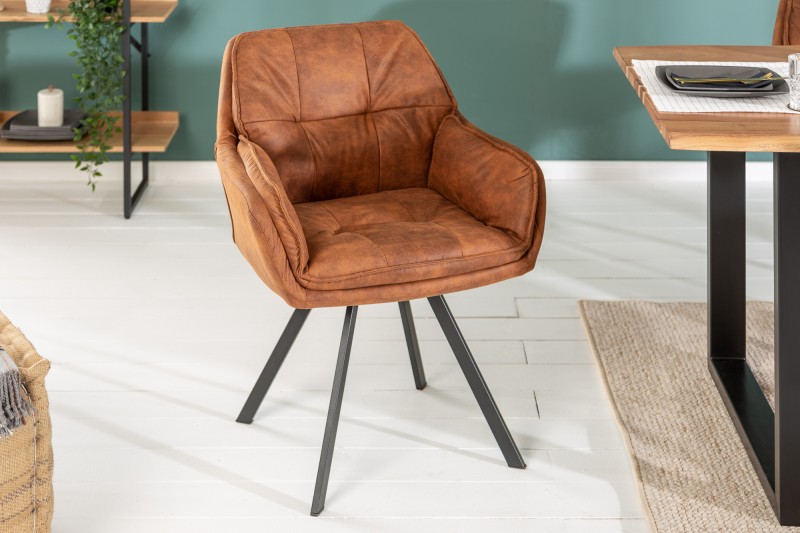 Levně LuxD Designová židle Joe, hnědá