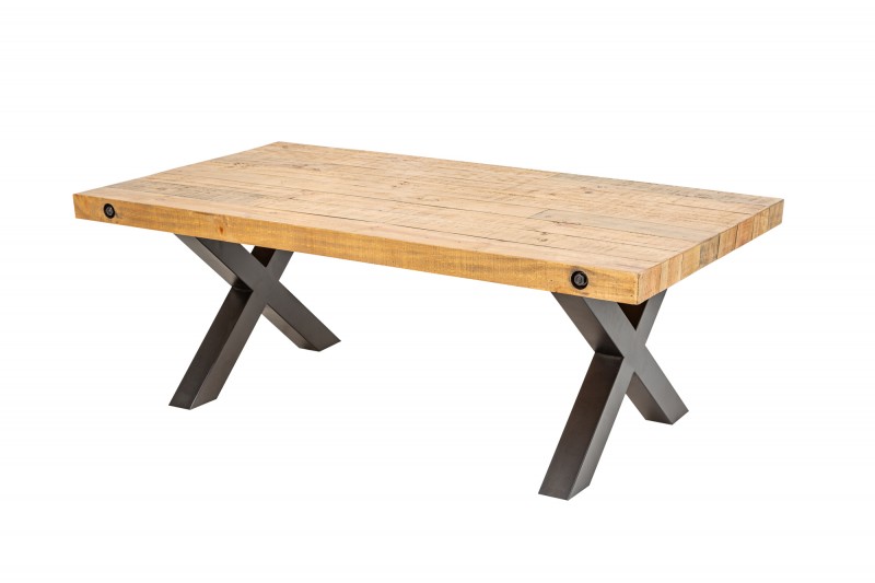 Designový konferenční stolek Thunder 120 cm přírodní - borovice
