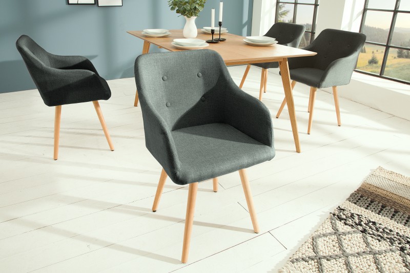 LuxD Židle  Norway šedá