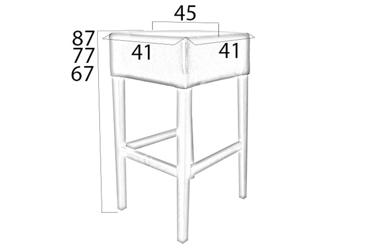 Designová barová židle Chad 67 různé barvy