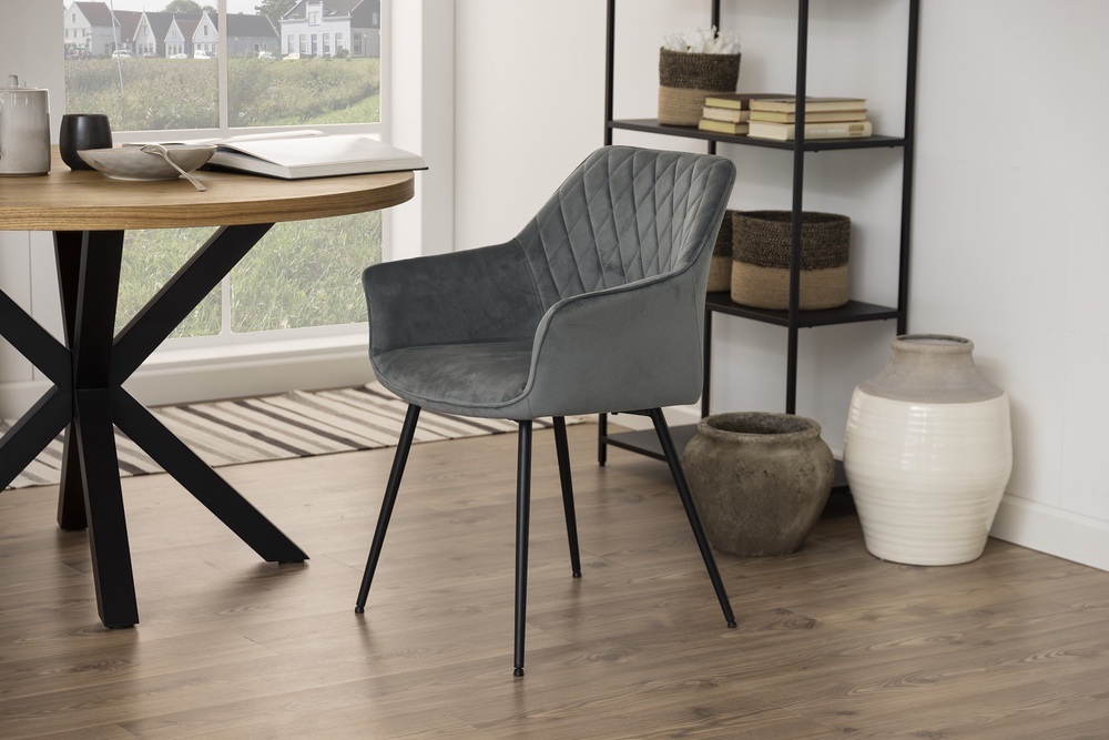 Designová jídelní židle Danessa tmavě šedá - Skladem 