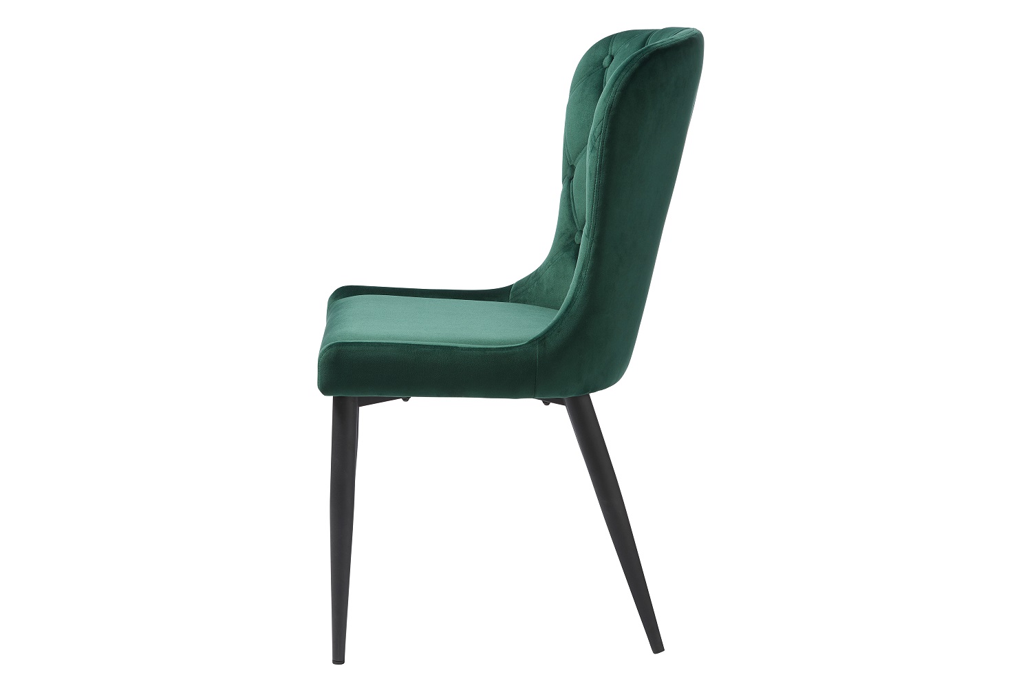 Designová jídelní židle Heller zelený samet - Skladem