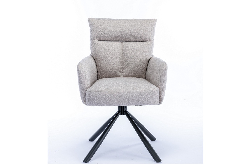 LuxD Designová otočná židle Maddison béžová