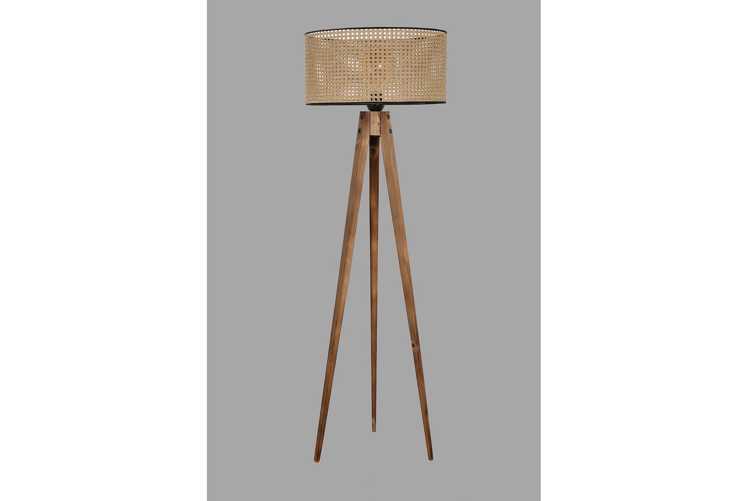 Levně Sofahouse 28856 Designová stojanová lampa Tabitha II 153 cm hnědá