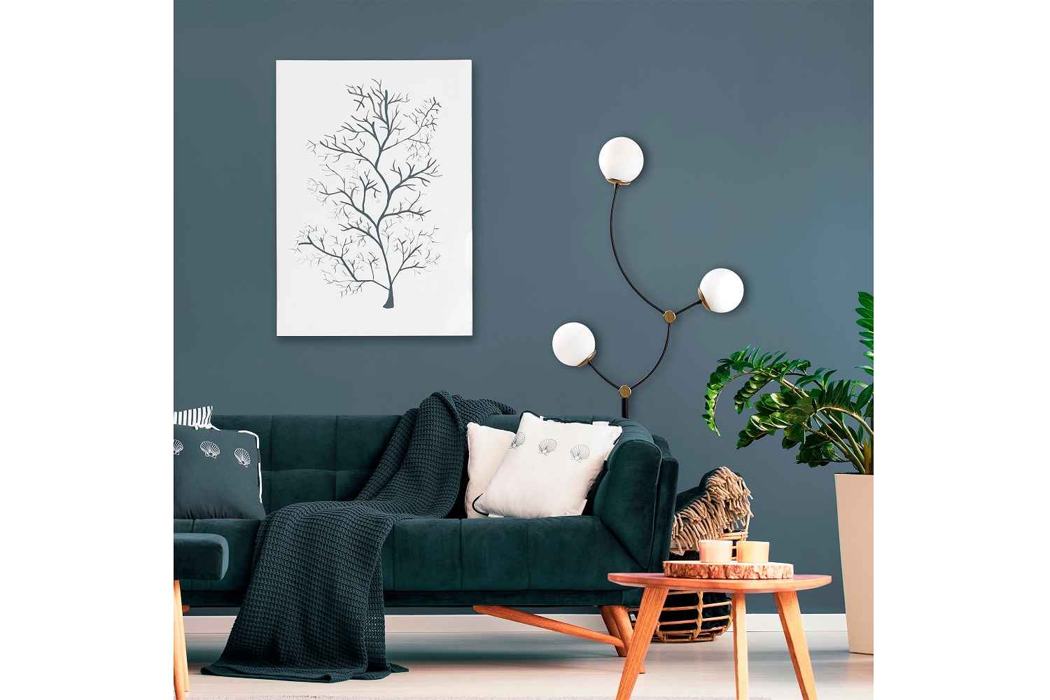 Levně Sofahouse 28584 Designová stojanová lampa Ulyciana 151 cm černá
