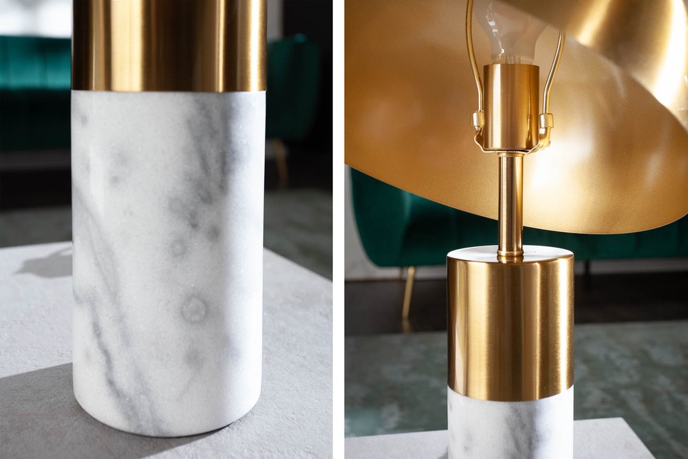 Designová stolní lampa Aamira 52 cm zlatá 