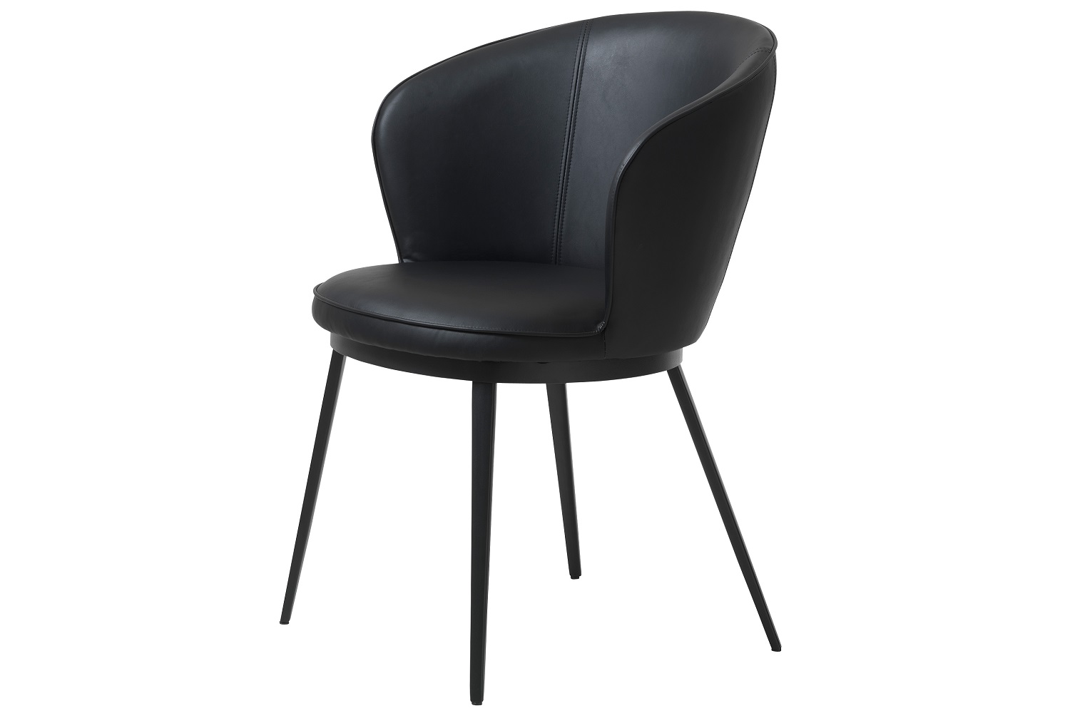 Levně Furniria Designová židle Danika černá - ekokůže
