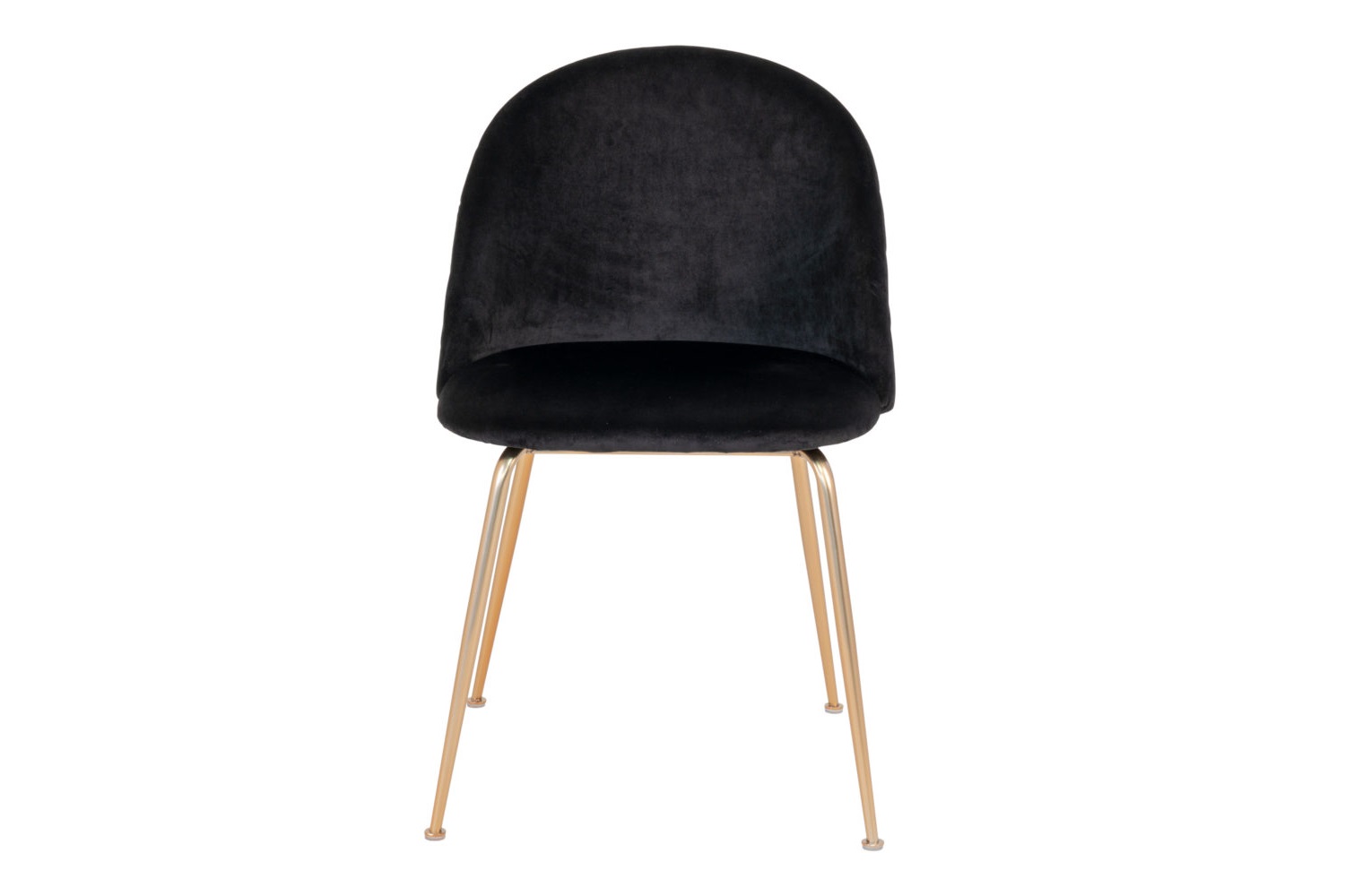Designová židle Ernesto, černá / mosaz 