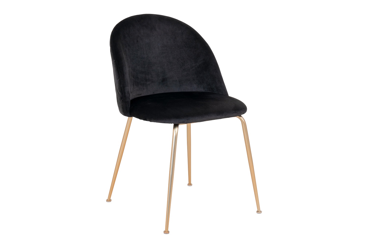Norddan Designová židle Ernesto, černá / mosaz