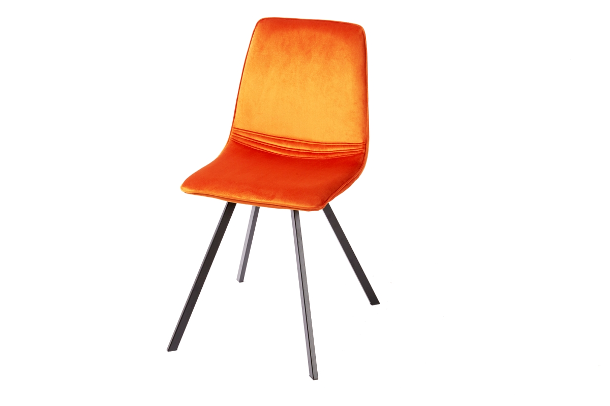 Designová židle Holland oranžový samet
