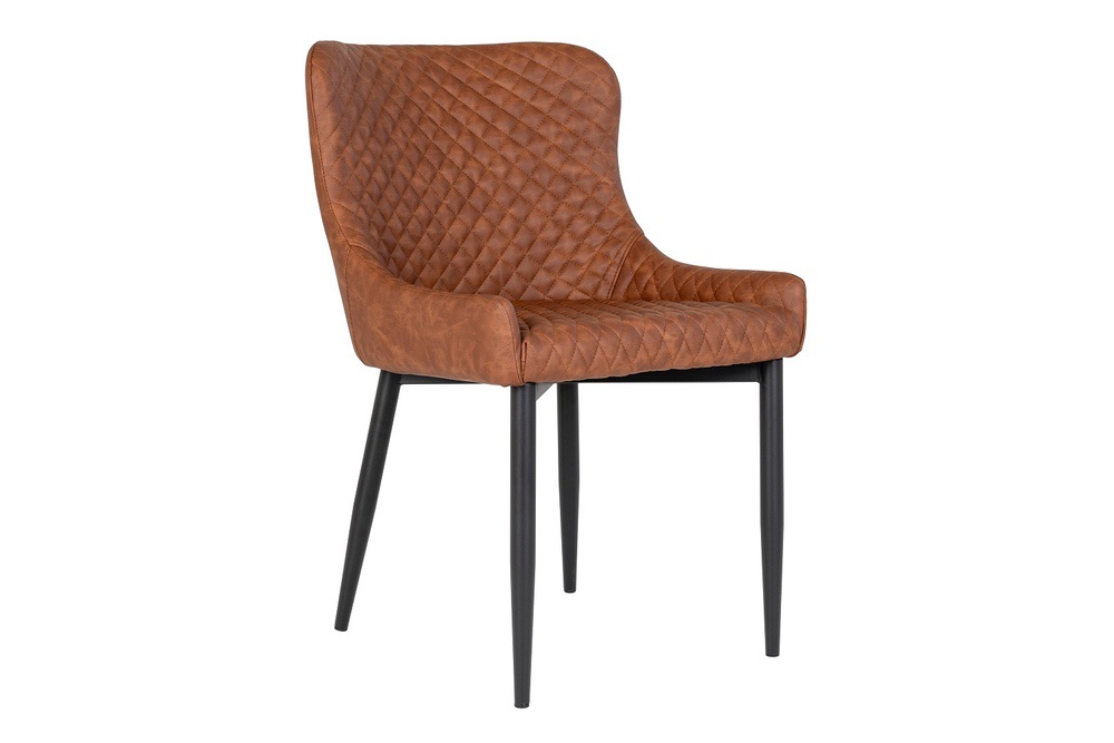 Norddan Designová židle Lapid vintage hnědá