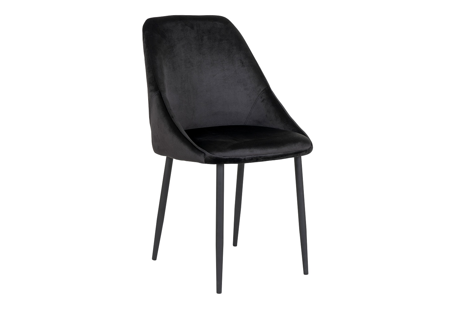 Norddan Designová židle Lashanda černý samet - Skladem