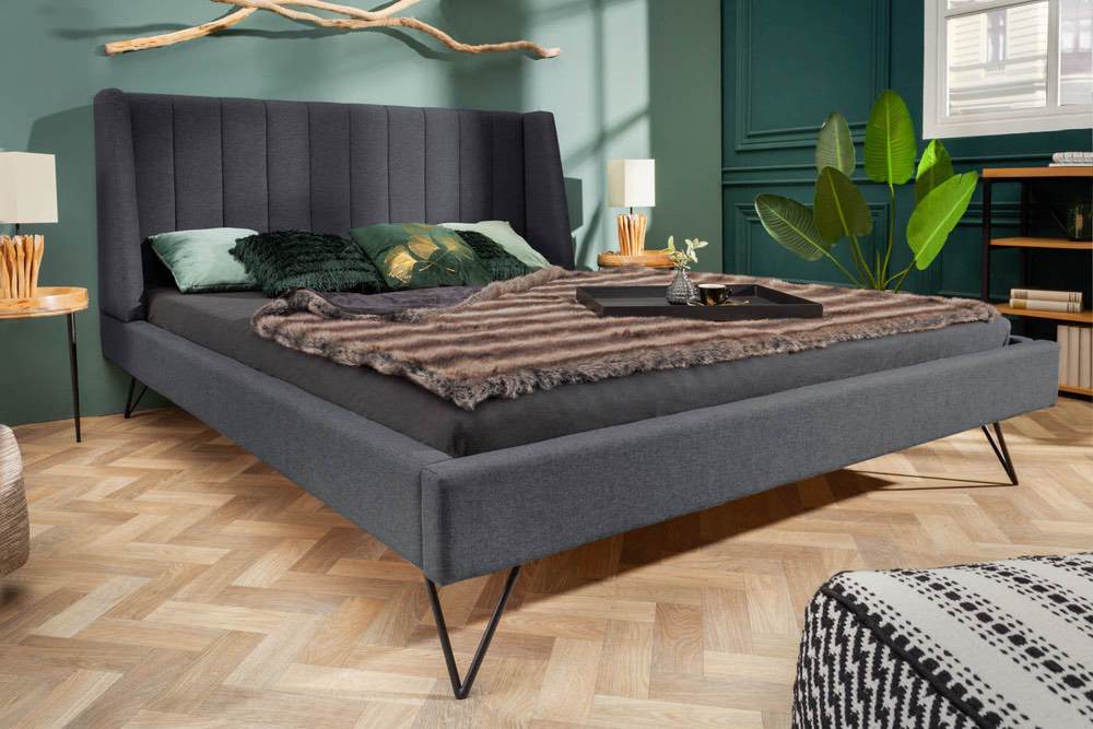 Designová postel Phoenix 160 x 200 cm antracit