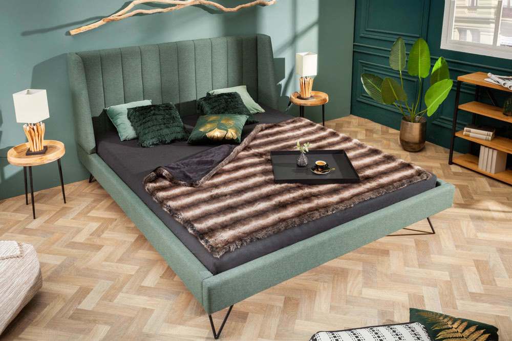 LuxD Designová postel Phoenix 160 x 200 cm zelená