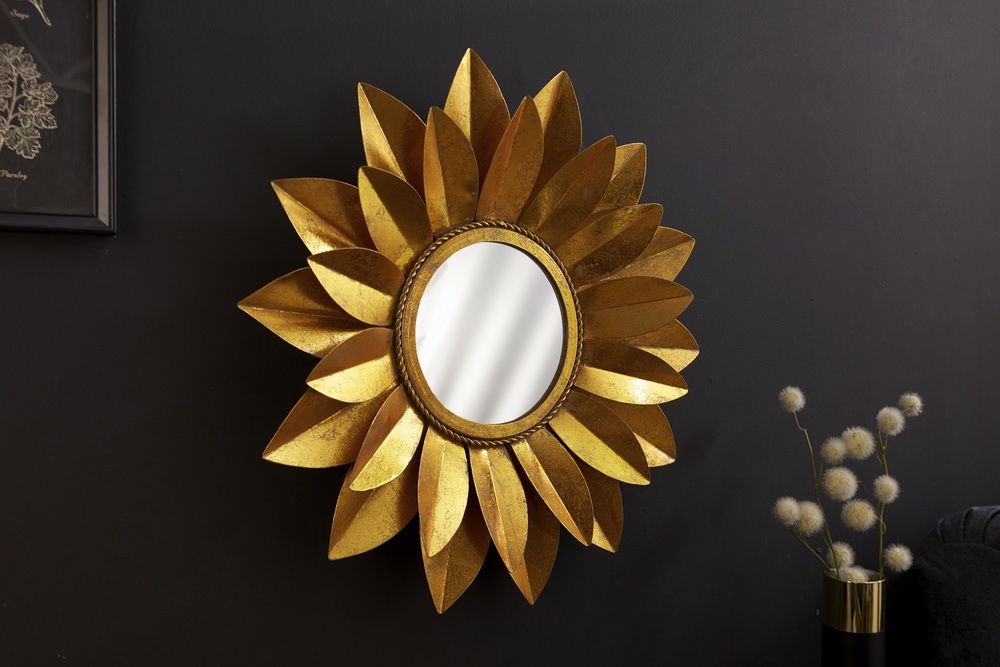 Designové nástěnné zrcadlo Leimomi 60 cm zlaté