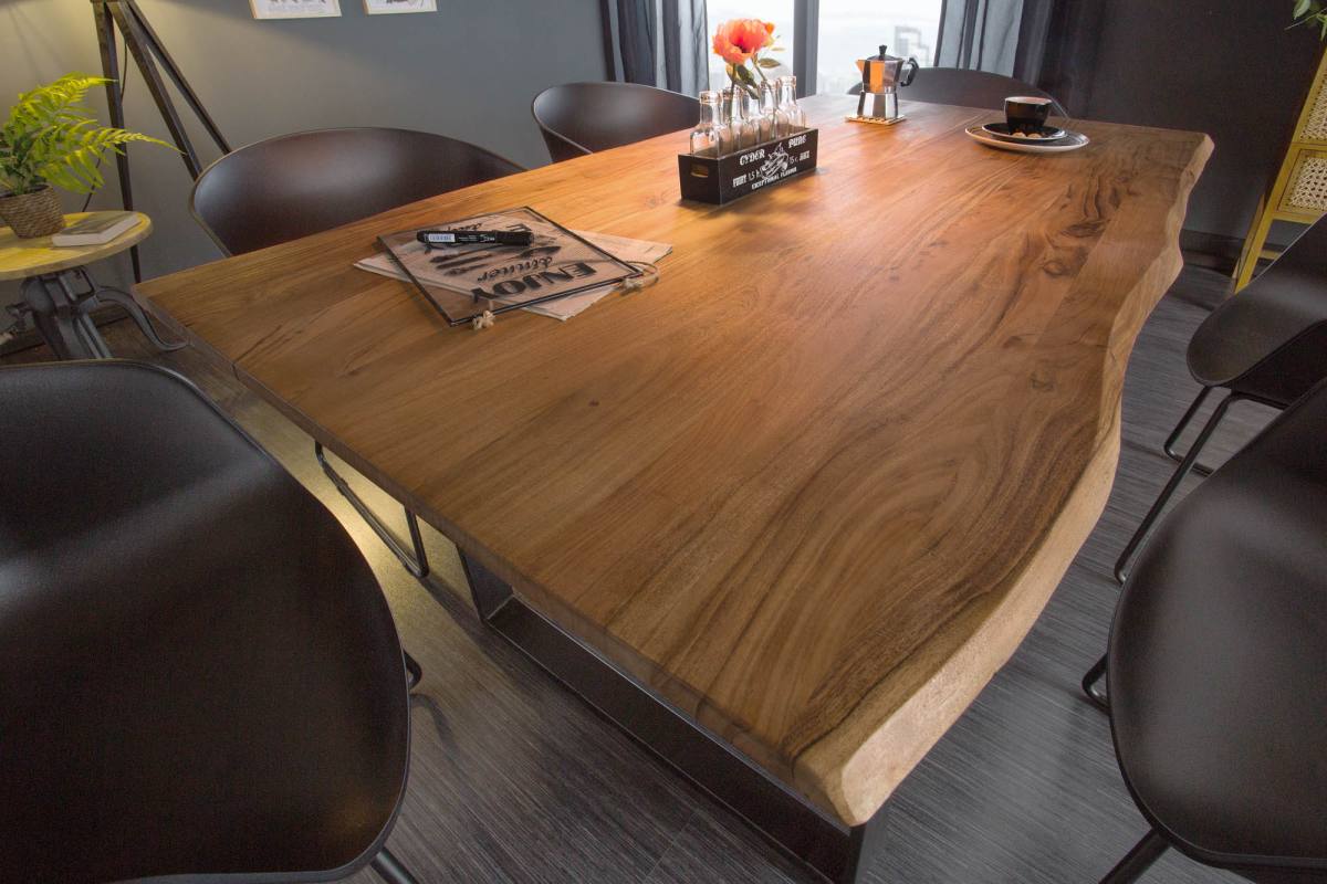 LuxD Designový jídelní stůl Massive 140 cm divoká akácie - Skladem