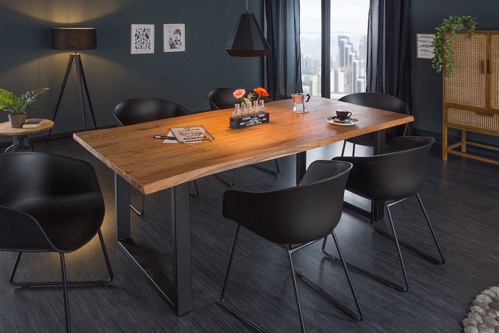 LuxD Designový jídelní stůl Massive 160 cm tloušťka 35 mm akácie