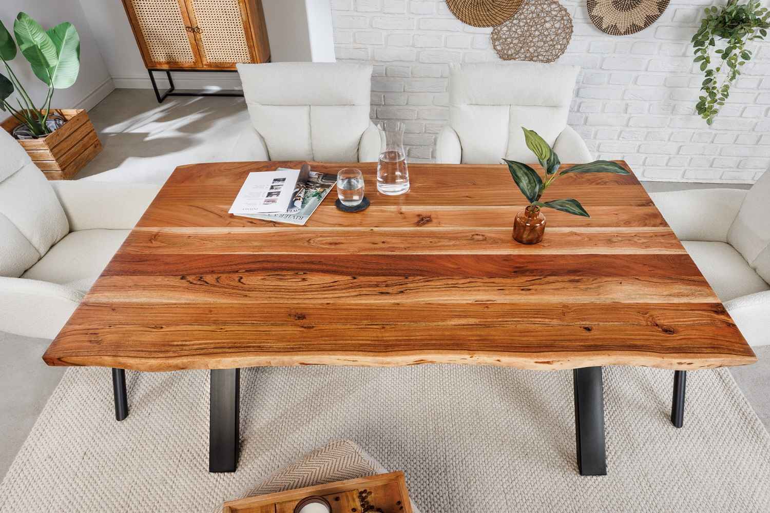 Levně LuxD Designový jídelní stůl Massive X 160 cm akácie