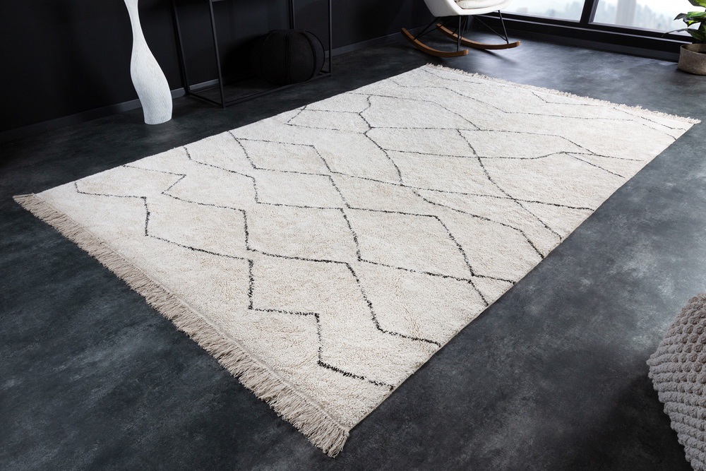 Levně LuxD Designový koberec Natasha 290 x 190 cm slonovinový