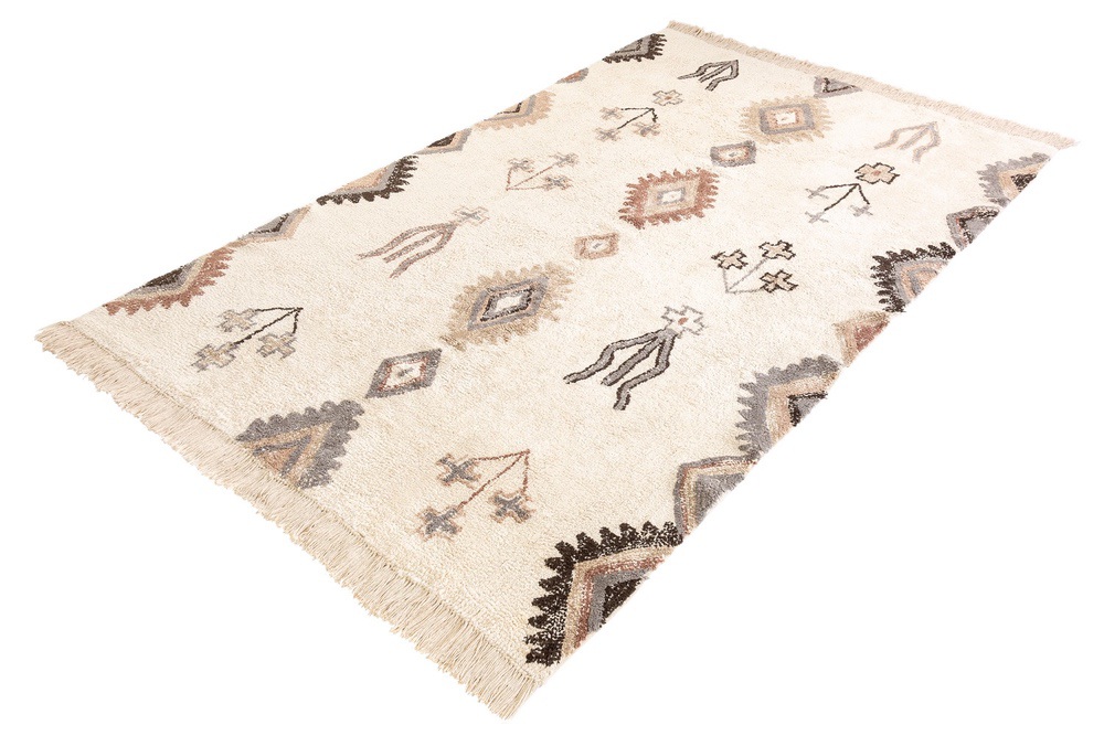 Designový koberec Pahana 230 x 160 cm béžový - bavlna