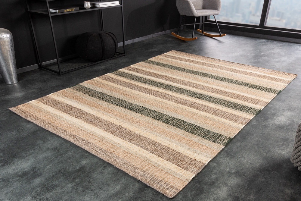 LuxD Designový koberec Panay 230 x 160 cm béžovo-hnědý - konopí
