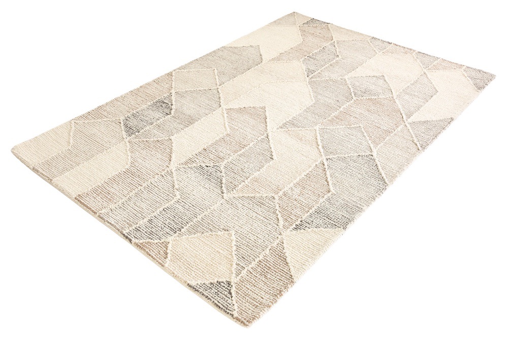 Designový koberec Sadiya 230 x 160 cm béžovo-hnědý - vlna
