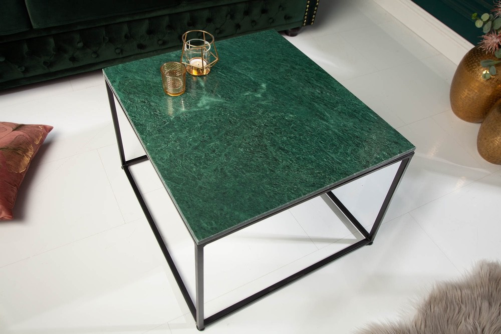 LuxD Designový konferenční stolek Factor 50 cm mramor zelený