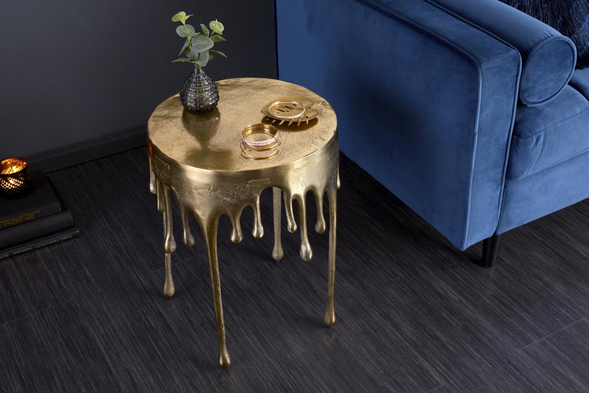 LuxD Designový konferenční stolek Gwendolyn 51 cm zlatý