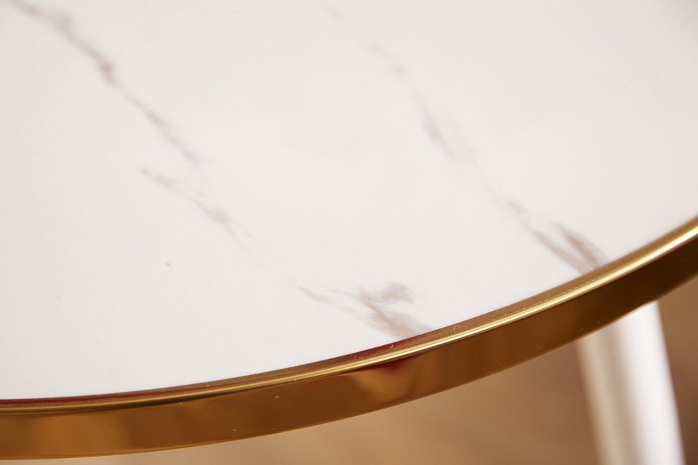 Designový konferenční stolek Laney 45 cm bílý 