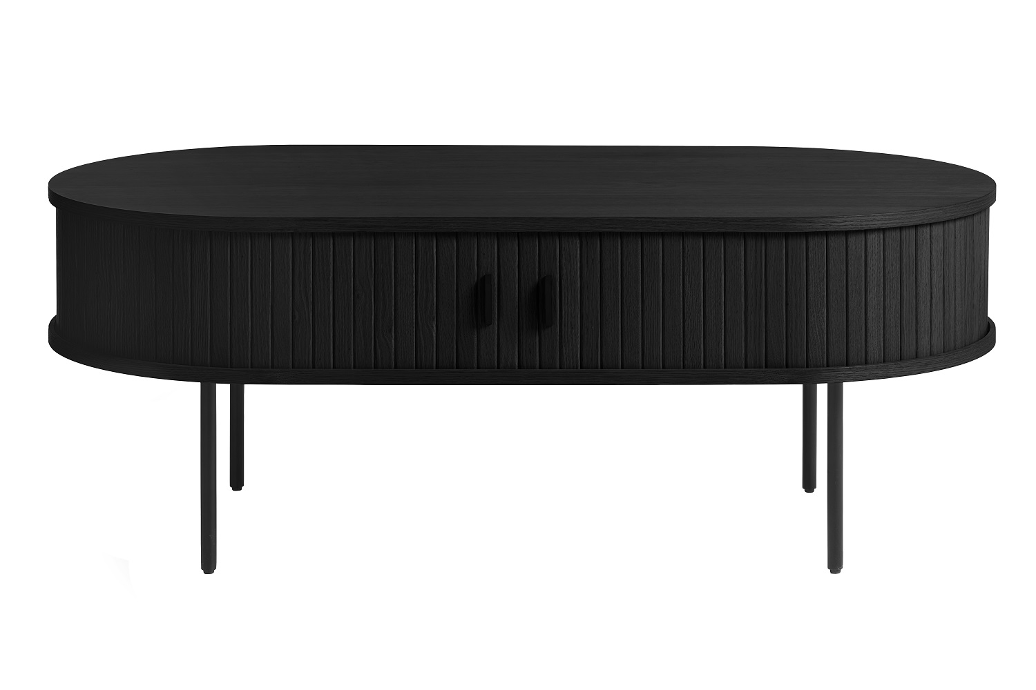 Levně Furniria Designový konferenční stolek Vasiliy 120 cm černý dub