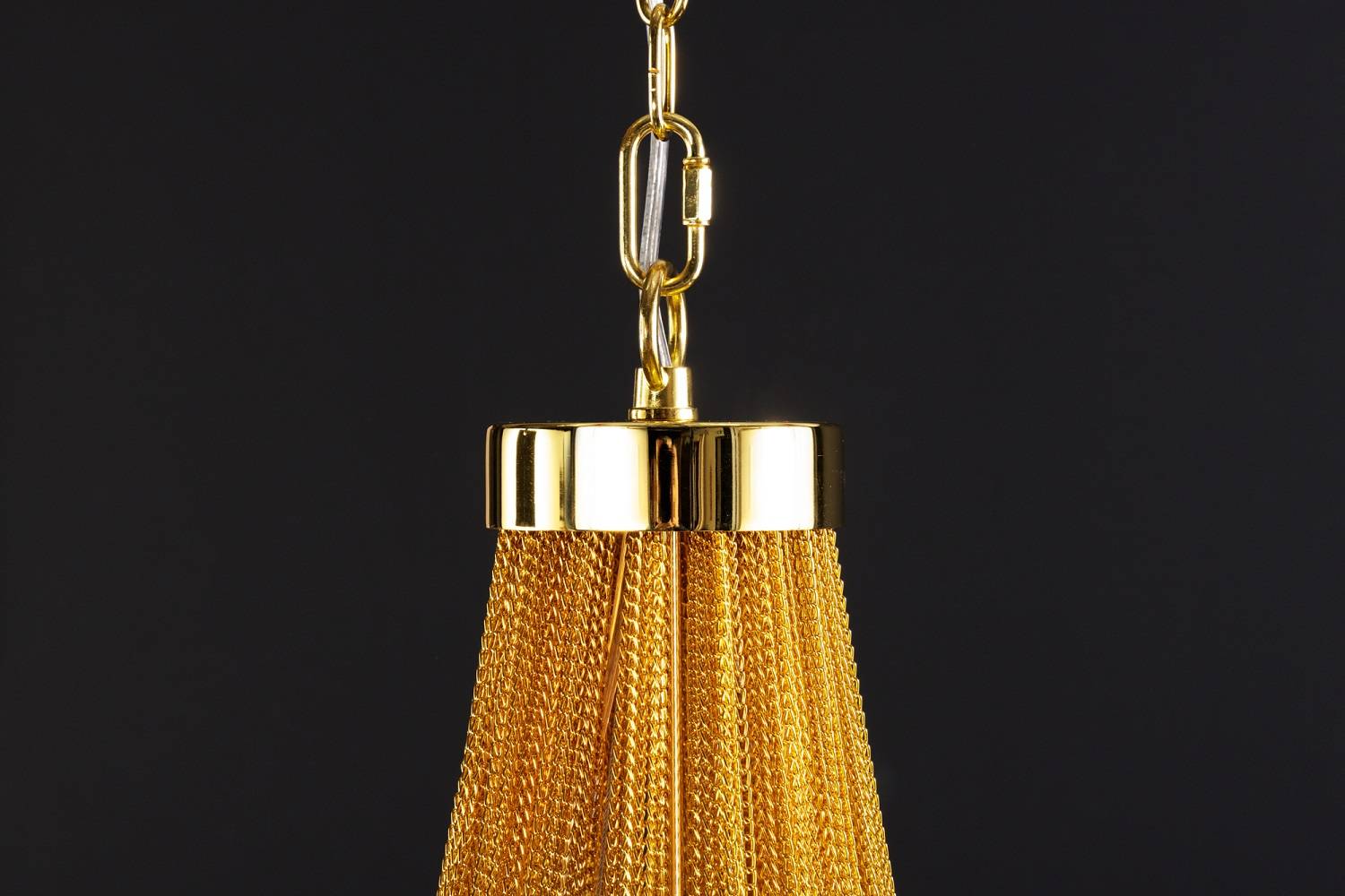 Designový lustr Finn 70 cm zlatý