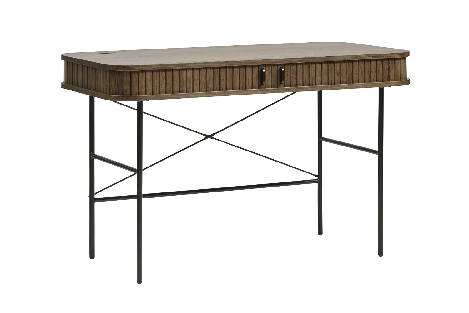 Levně Furniria Designový psací stůl Vasiliy 120 cm kouřový dub
