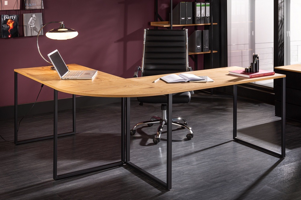 Designový rohový psací stůl Boss 180 cm dub