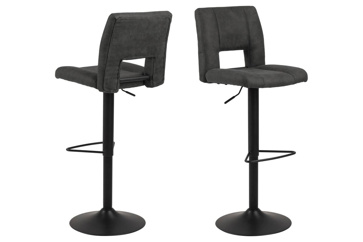 Dkton Designová barová židle Nerine antracitová
