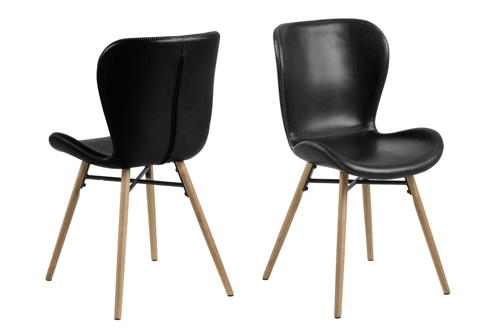 Designová jídelní židle Alejo II černá - Skladem