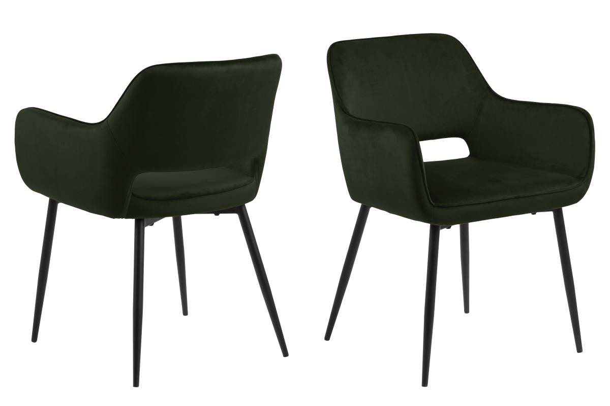 Dkton Designová jídelna židle Nereida olivově zelená