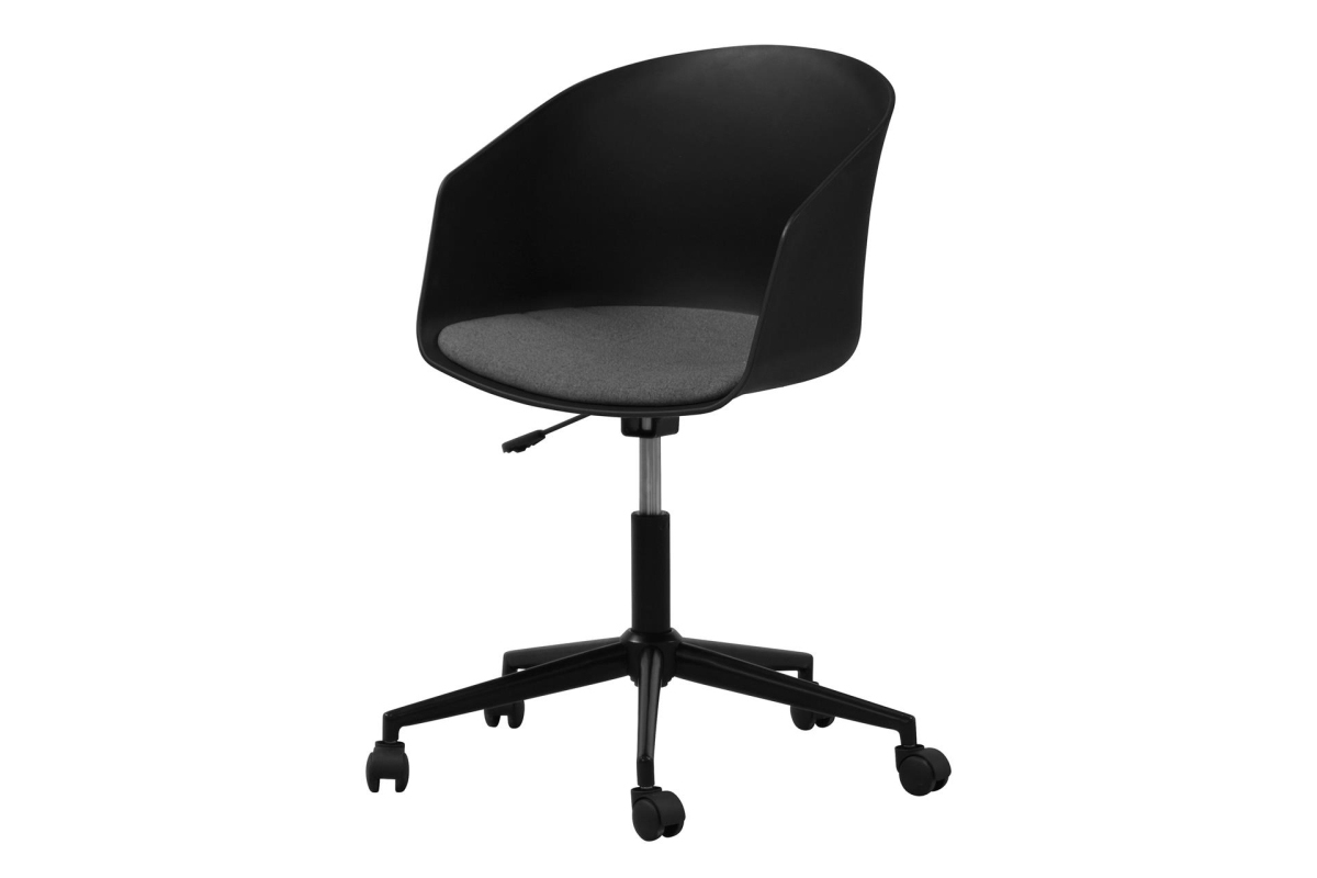 Dkton Designová kancelářská židle Natividad černá-šedá