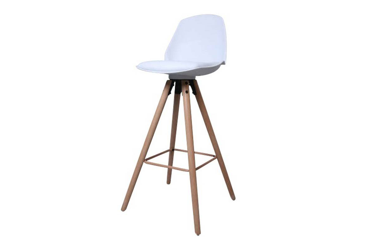 Designová pultová stolička Nerea bílá