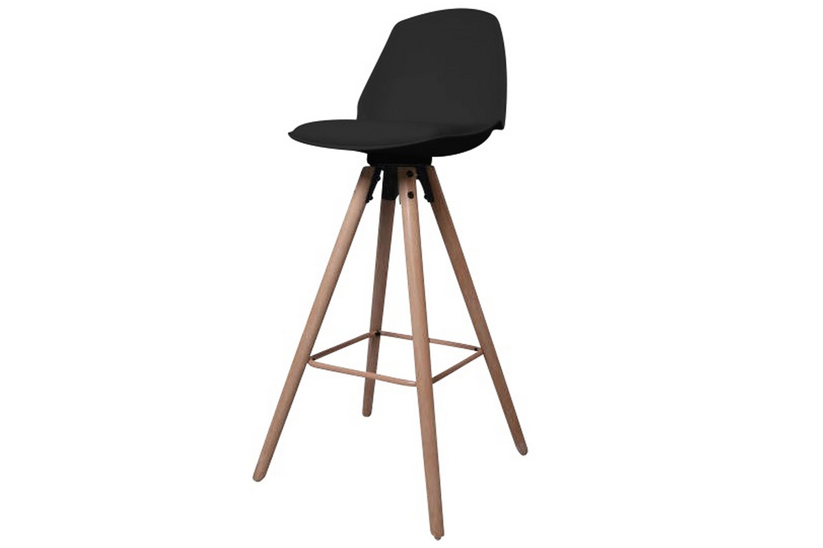 Dkton Designová pultová stolička Nerea černá