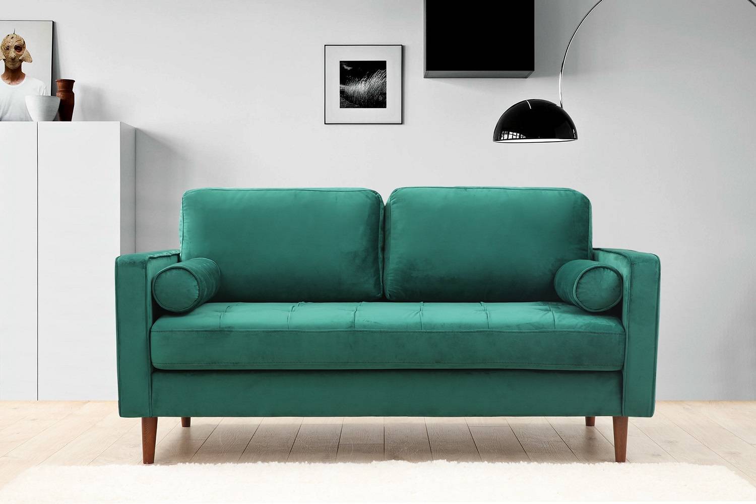 Designová sedačka Jarmaine 175 cm zelená