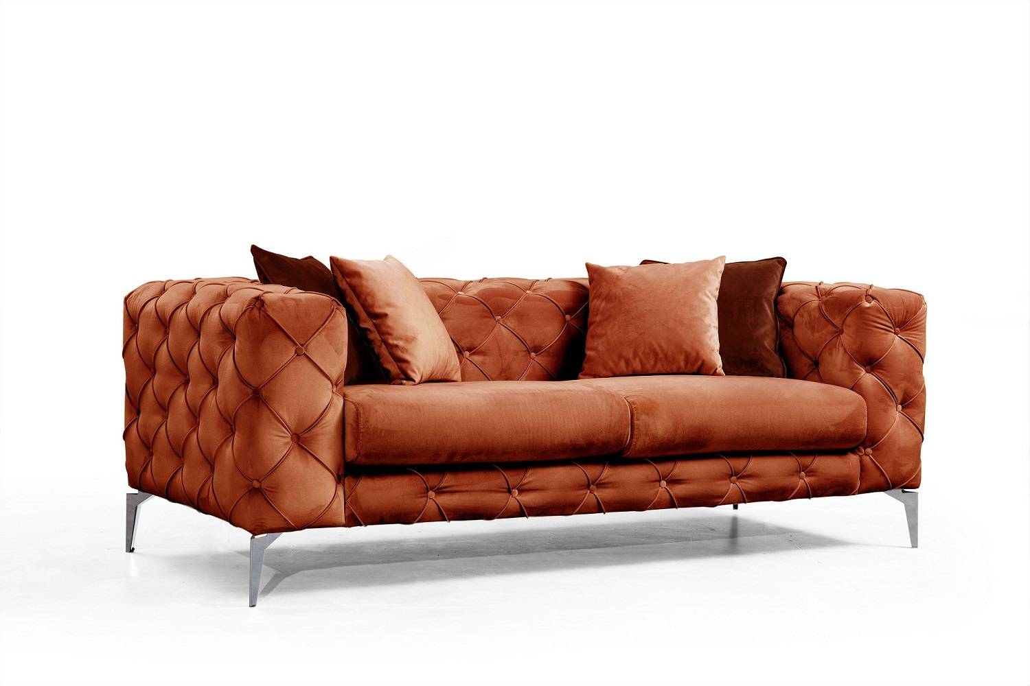 Designová sedačka Rococo 197 cm oranžová