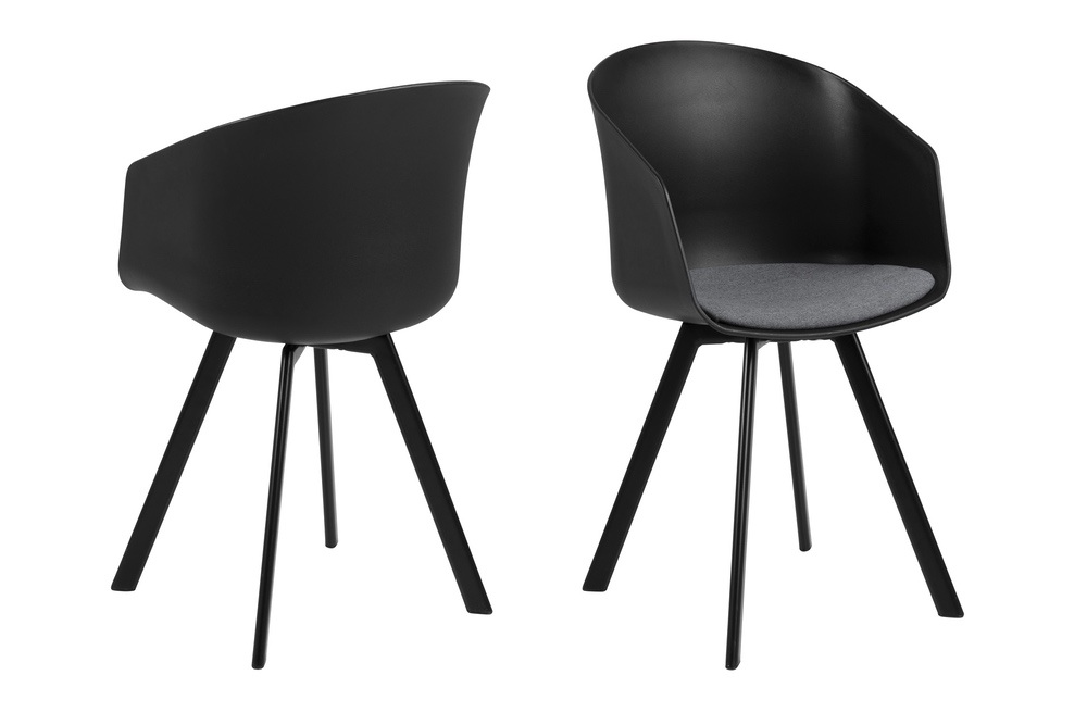 Levně Dkton Designová židle Almanzo černá